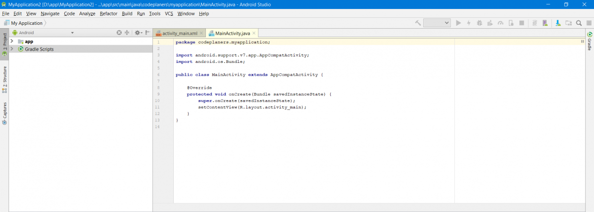 How to Create a project with Android Studio