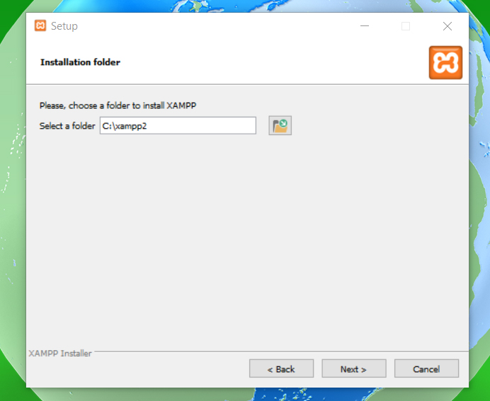 XAMPP Installation process