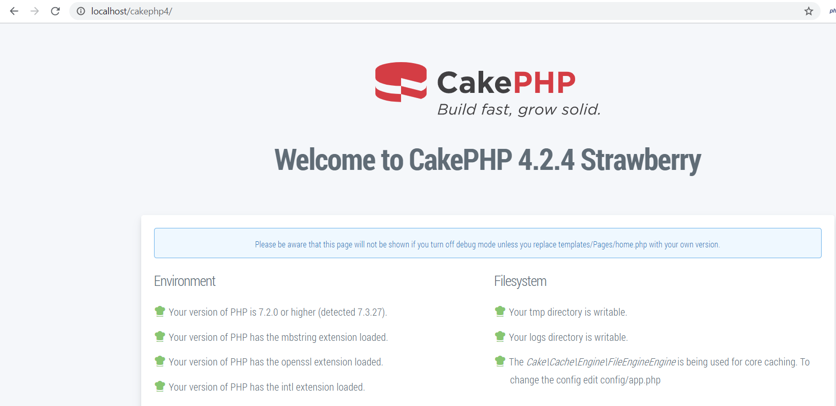 Install CakePHP 4