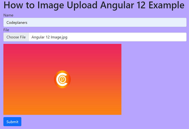 How to Image Upload Angular 12 Example
