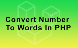 php convert number to english word